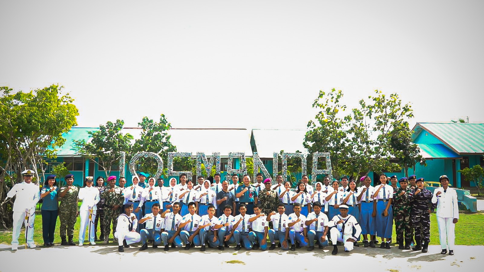 Aspers Dankodaeral XI Pimpin Kampanye Werving TNI AL di SMAN 2 Merauke